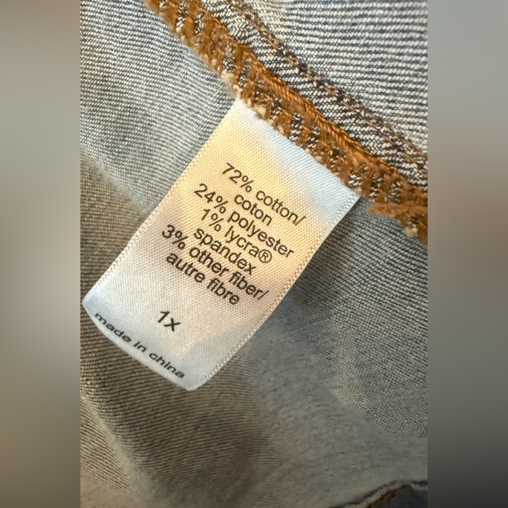 Maurices Medium Wash Button Up Belted Trench Denim Jacket - Picture 6 of 7